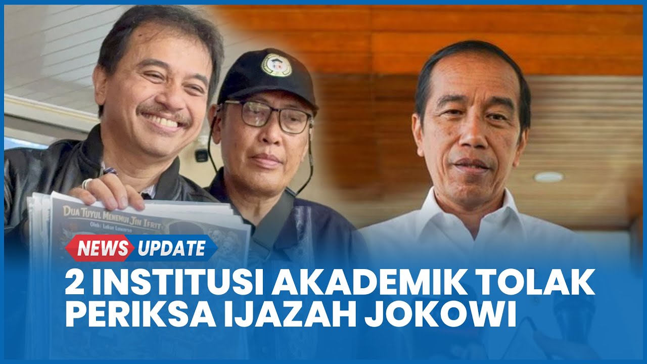 2 Institusi Akademik Tolak Permintaan Roy Suryo Cs Periksa Ijazah Jokowi