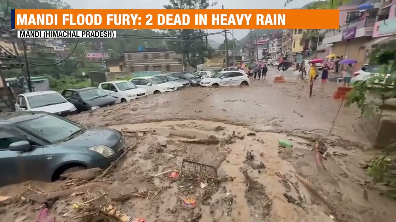 Mandi Flood Alert: City Submerged After Heavy Rain | Roads Blocked | Himachal | News9