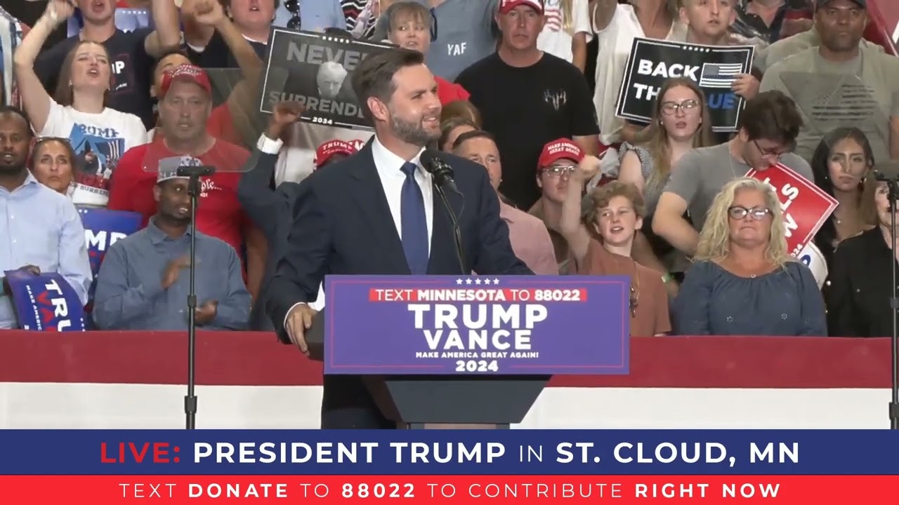 Candidate JD Vance Speaks at Rally in St. Cloud, MN