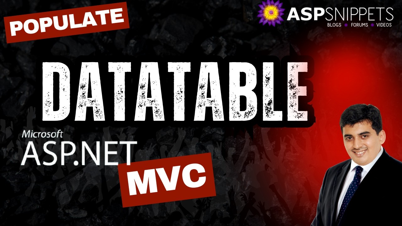 Заполнение таблицы данных в ASP.Net MVC