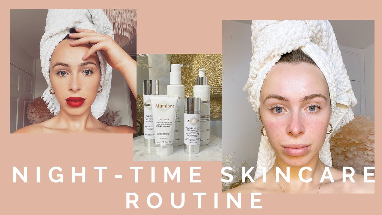 NIGHT-TIME SKINCARE ROUTINE • Using only 3 Alumier products!