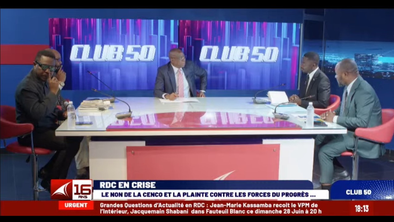 CLUB 50 / RDC EN CRISE : LE NON DE LA CENCO ET LA PLAINTE CONTRE LES FORCES DU PROGRES ...