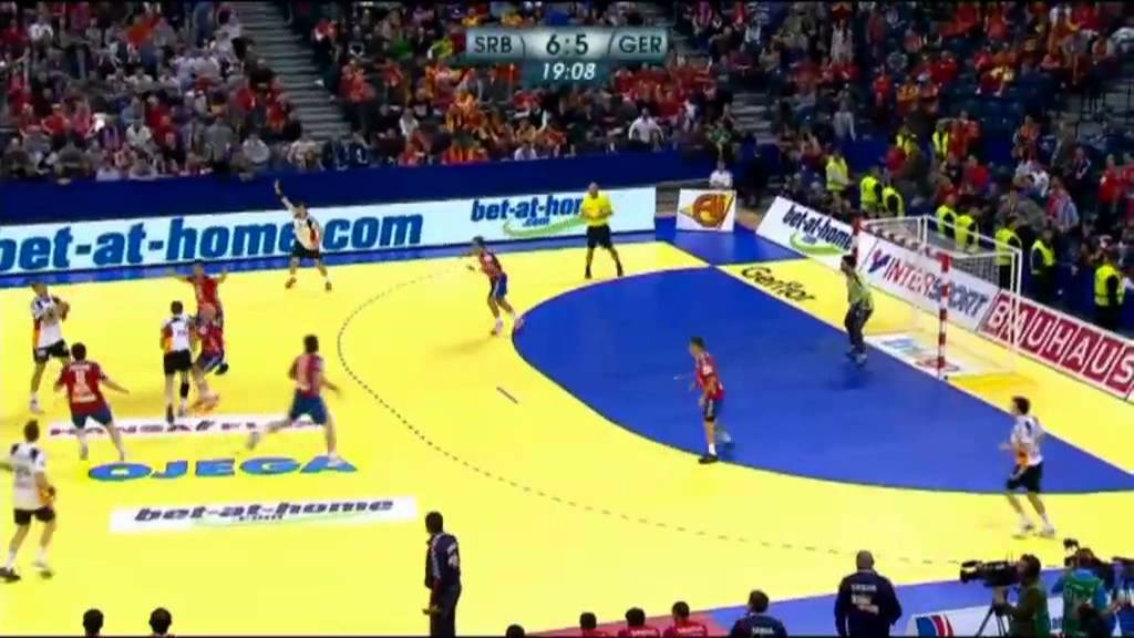 EHF EURO 2012 - SRB v GER 1st Half