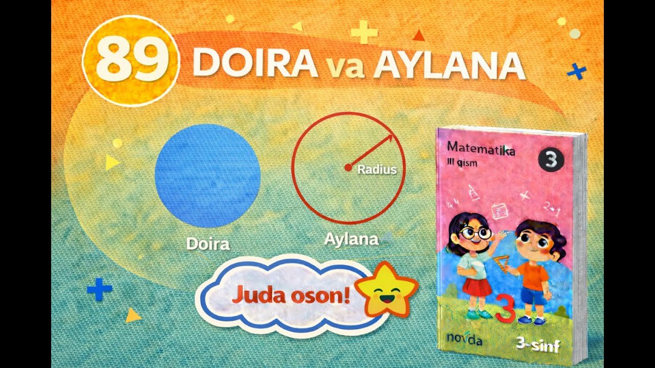 89. Doira va aylana | Juda oson tushuntirish (3-sinf)