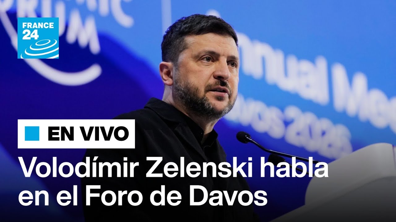 🔴 En vivo | Zelenski se dirige al Foro Económico Mundial en Davos