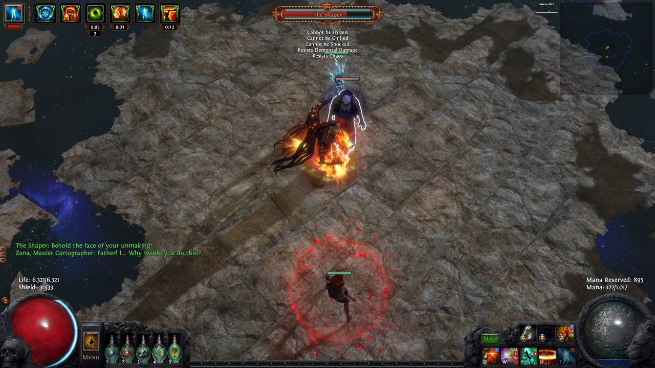 Path of Exile Full Shaper fight (Melee, Dualwield, Viperstrike)