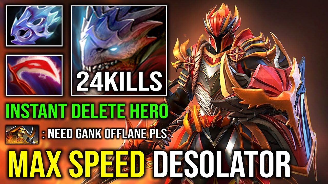 HOW TO OFFLANE DK First Item Desolator Unlimited Crit Max Attack Speed Dragon Knight Dota 2
