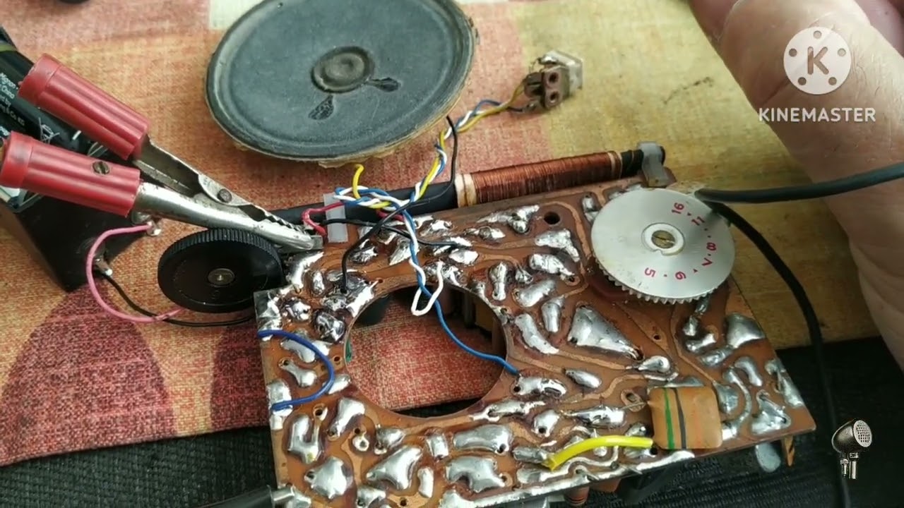 Receptor transistorizado Vanguard Samos, 6PTS3, no se oye nada. Dendritas en transistor de germanio.