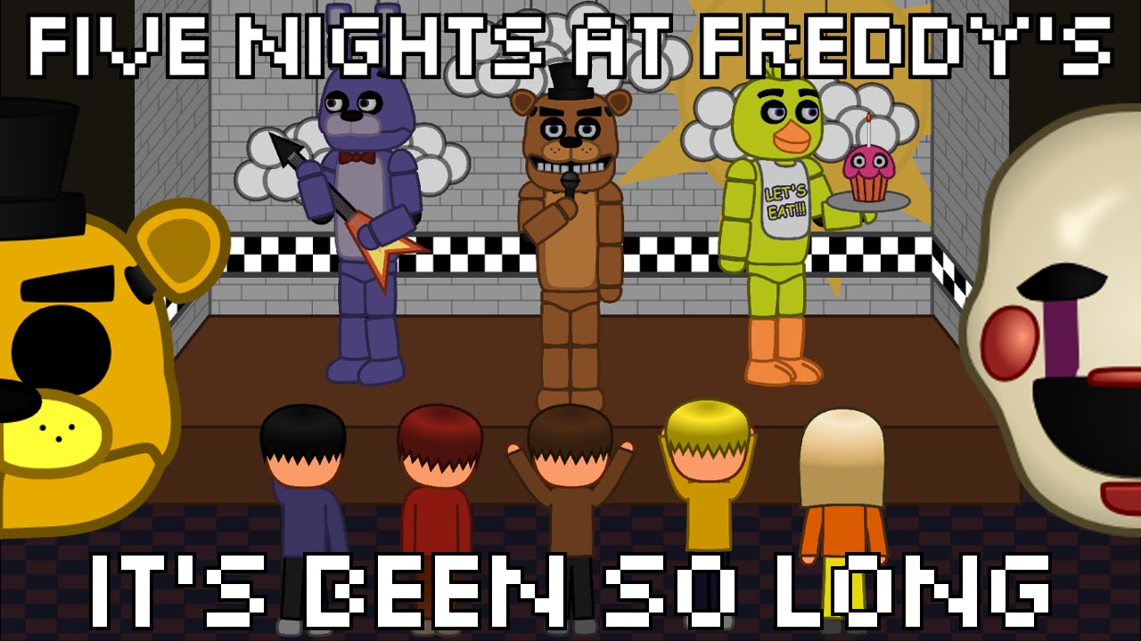 It's Been So Long (FNaF2) animated (ENG/ESP/POR lyrics)