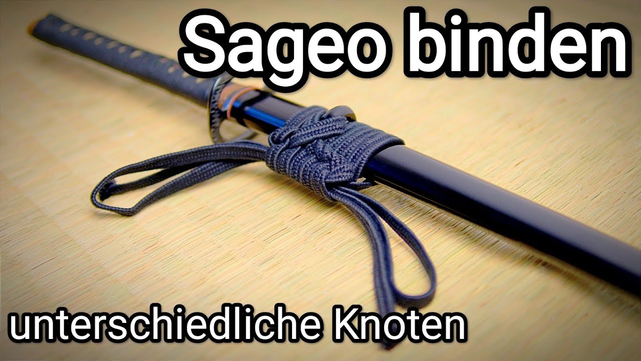 Sageo binden — verschiedene Varianten | Iaidō Tests