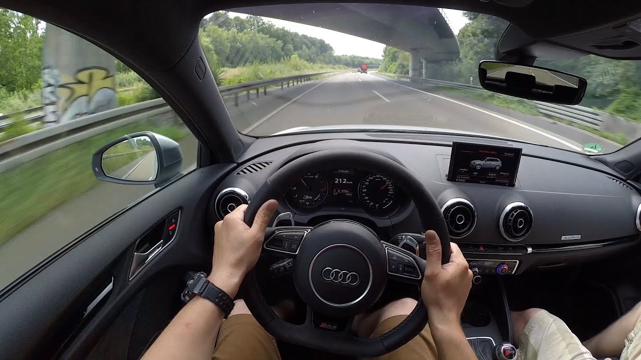 Audi RS3 (2015) on German Autobahn - POV Top Speed Drive