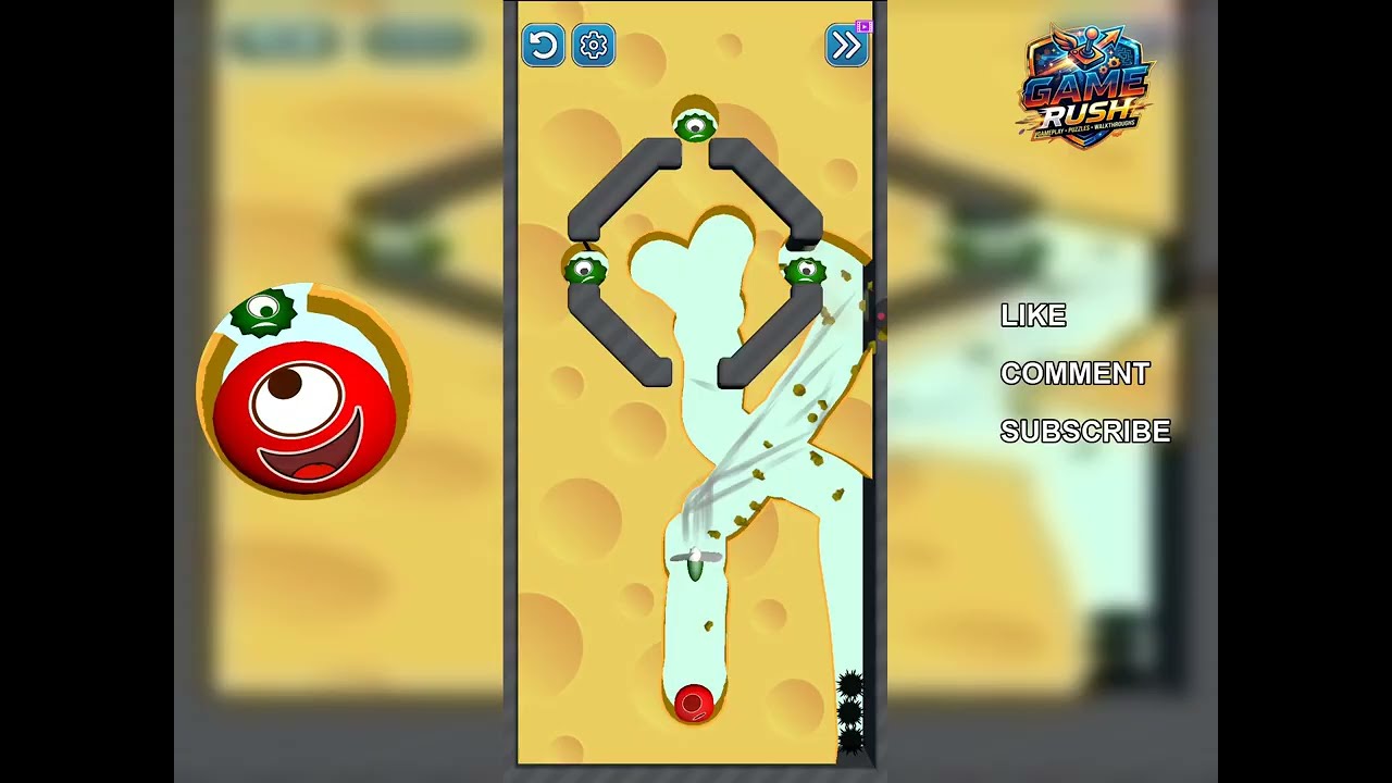 Hungry Balls Level 114 Walkthrough - Satisfying Physics Puzzle