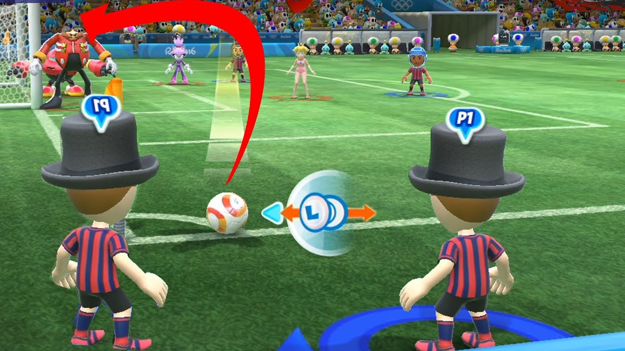 Mario and Sonic at The Rio 2016 Olympic Games #Football -Team vmgaming vs team wario , shadow