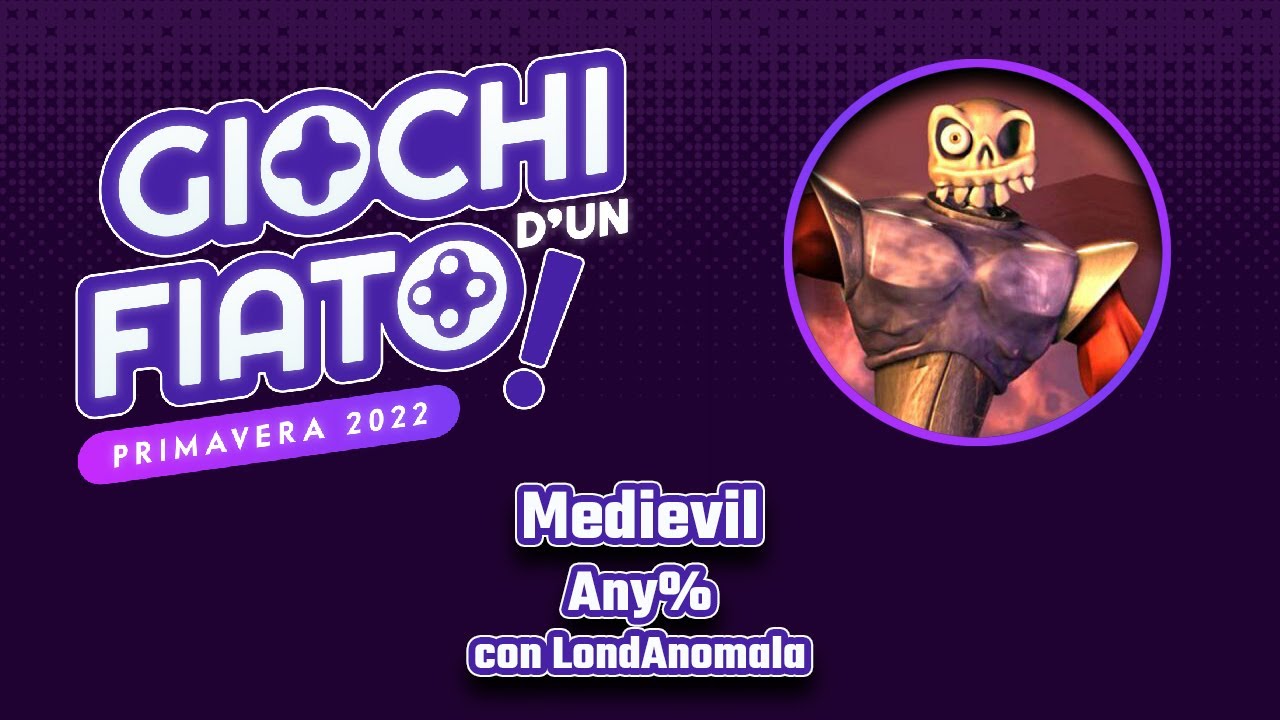 Medievil Any% in 41:01 con LondAnomala | GIOCHI D'UN FIATO Primavera 2022