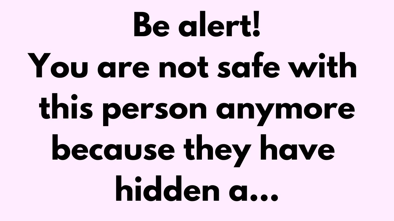💌 🛑 God Message Today | Be alert!You are not safe with this person... #Godsays #God #Godmessage