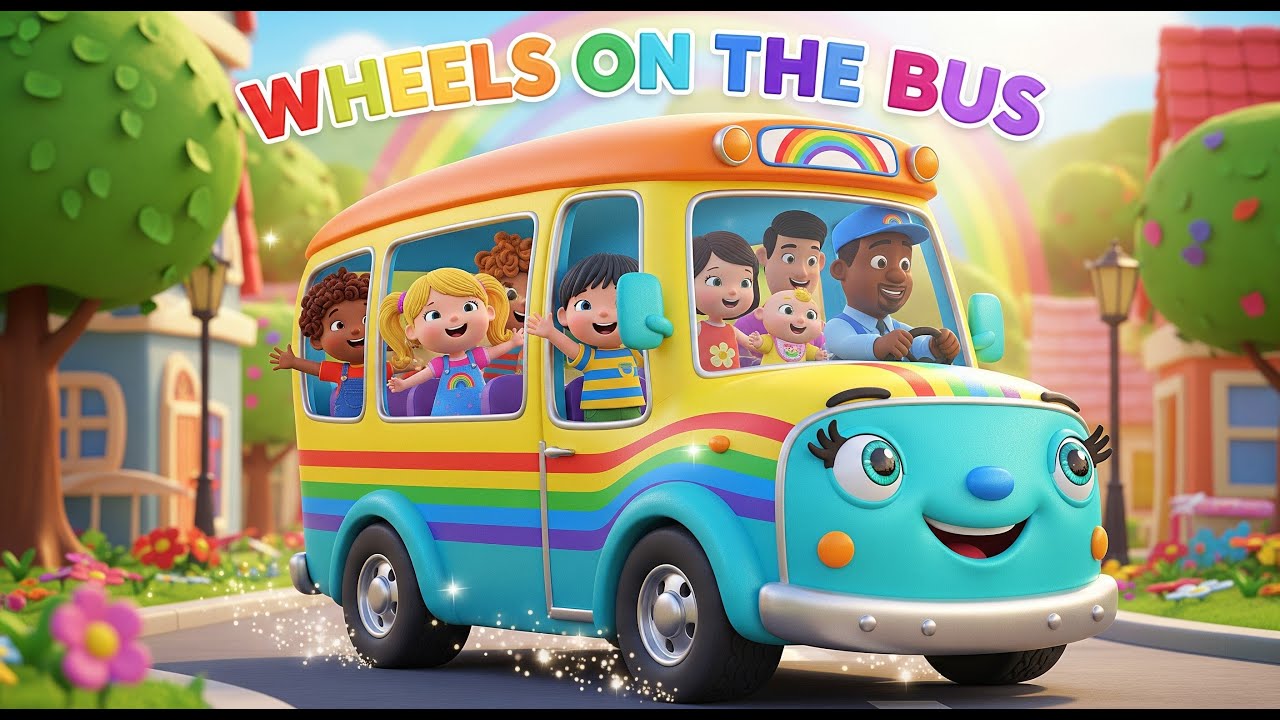 Wheels On The Bus | Super Simple | Nursery Rhymes | Giggle Gummy