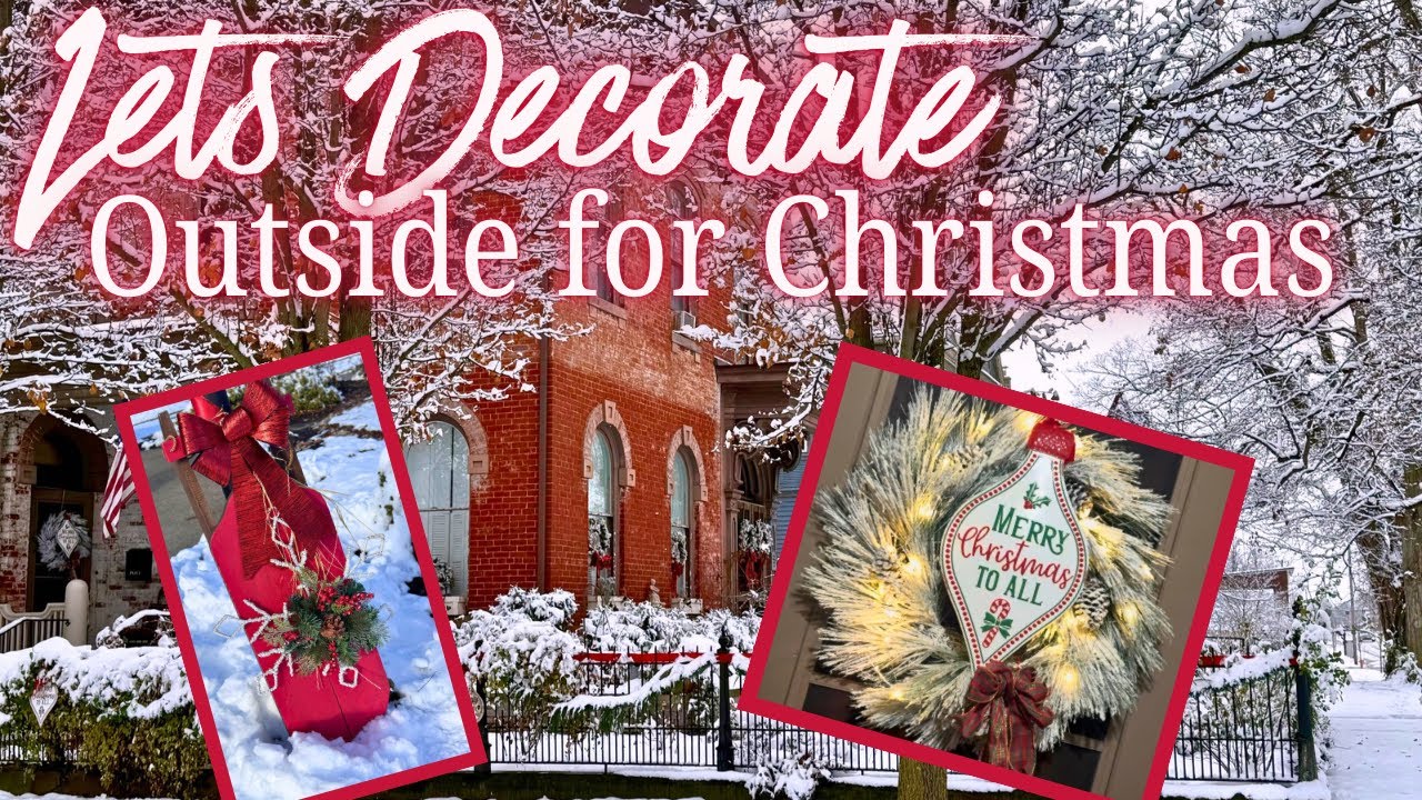 Руководство по украшению сада и веранды к Рождеству | Простые идеи для уютного праздничного дома ❤️