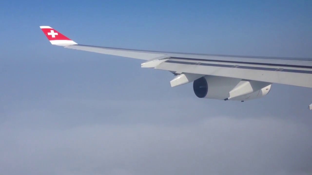 [HD] Swiss airlines LX188 from Zurich to Shanghai Pu Dong landing