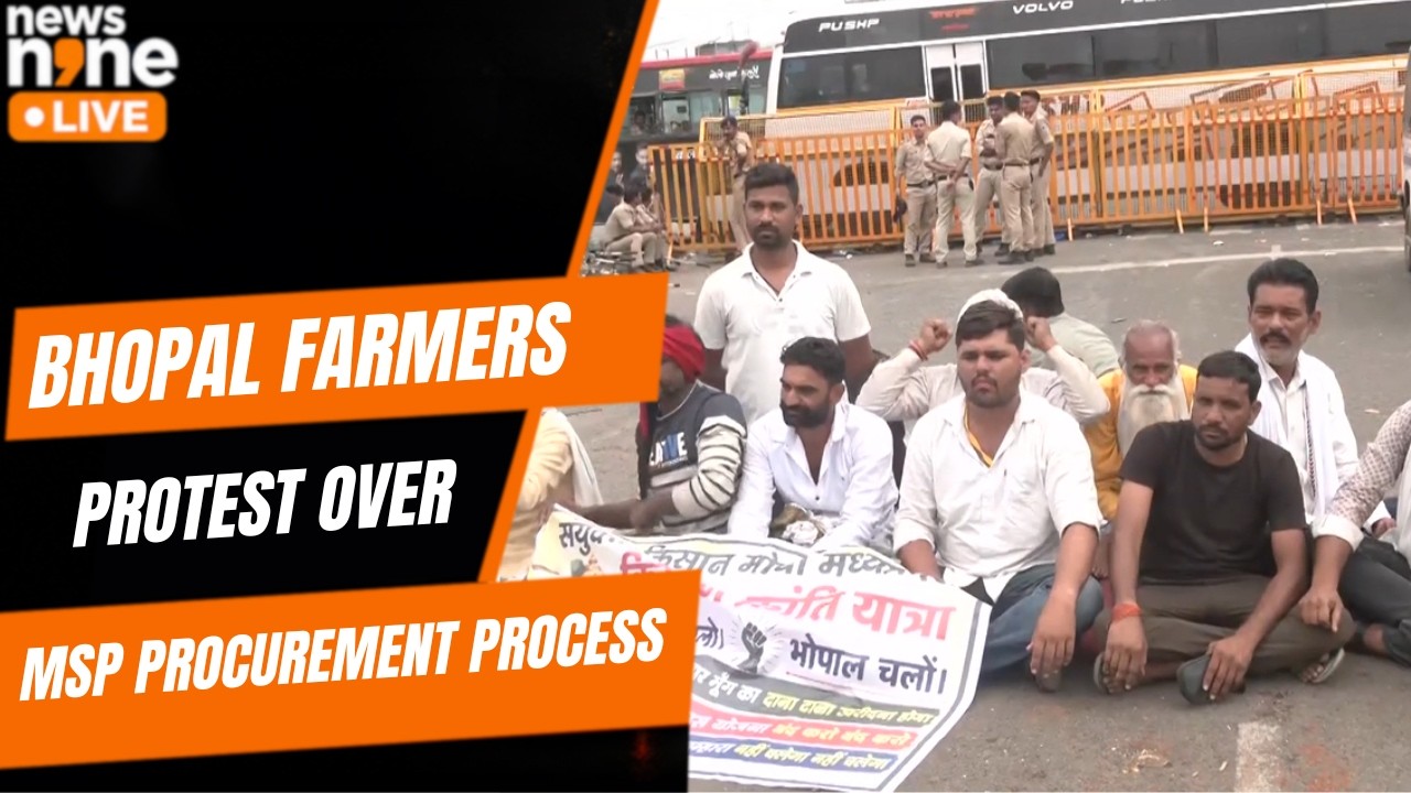 Bhopal Farmers Protest: Demand 100% Moong Procurement At MSP | News9
