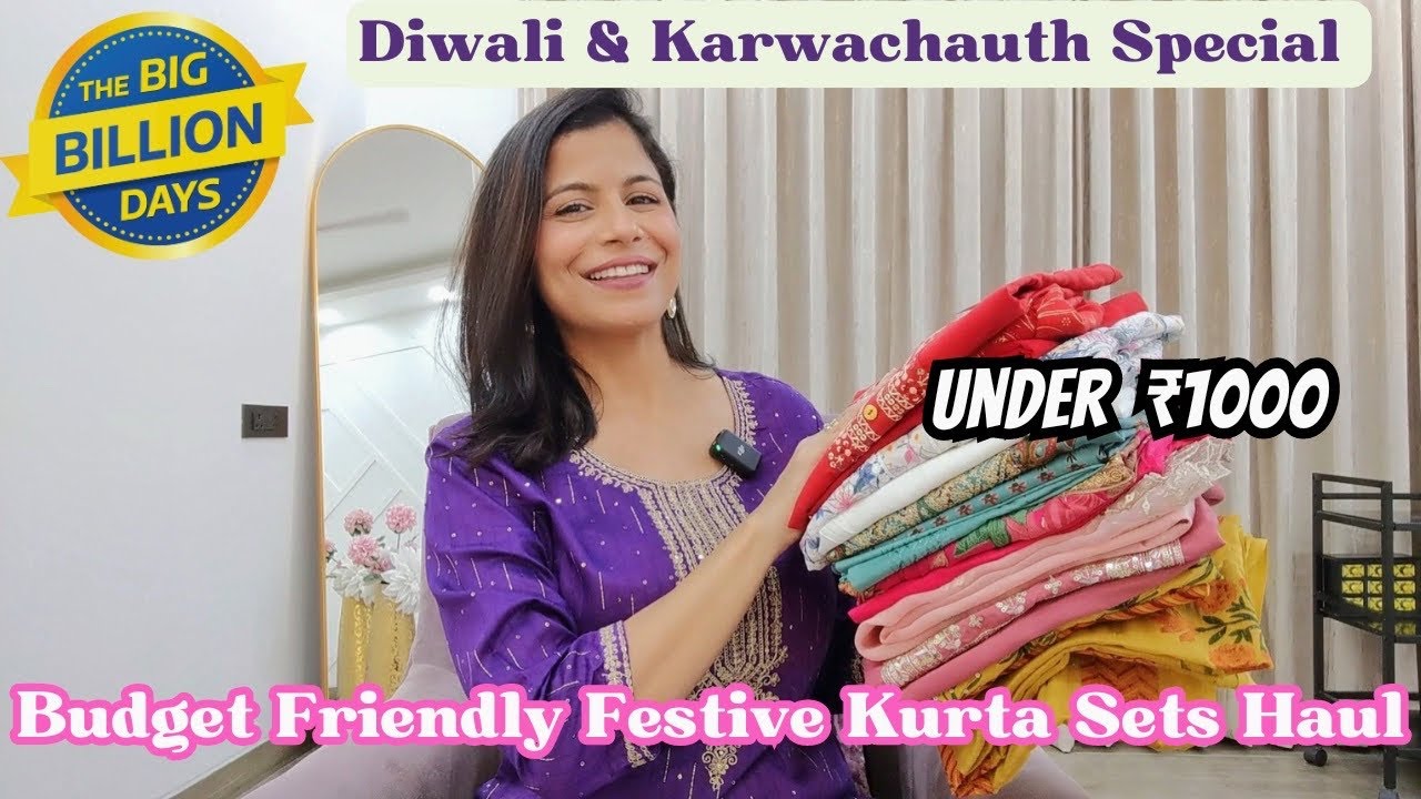 Festive Kurta Sets Haul Under ₹1000 l Flipkart - The Big Billion Days Sale l Dream Simple