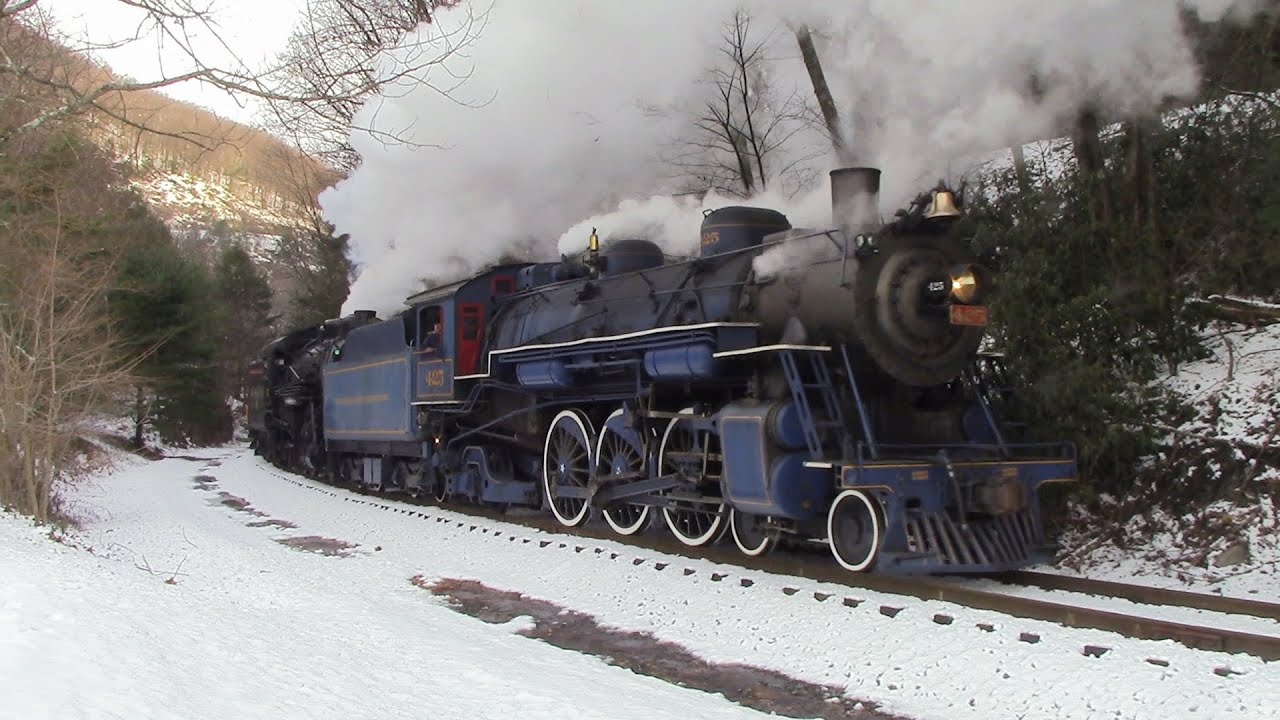 [HD] Reading and Northern #425: Steam Through The Snow!