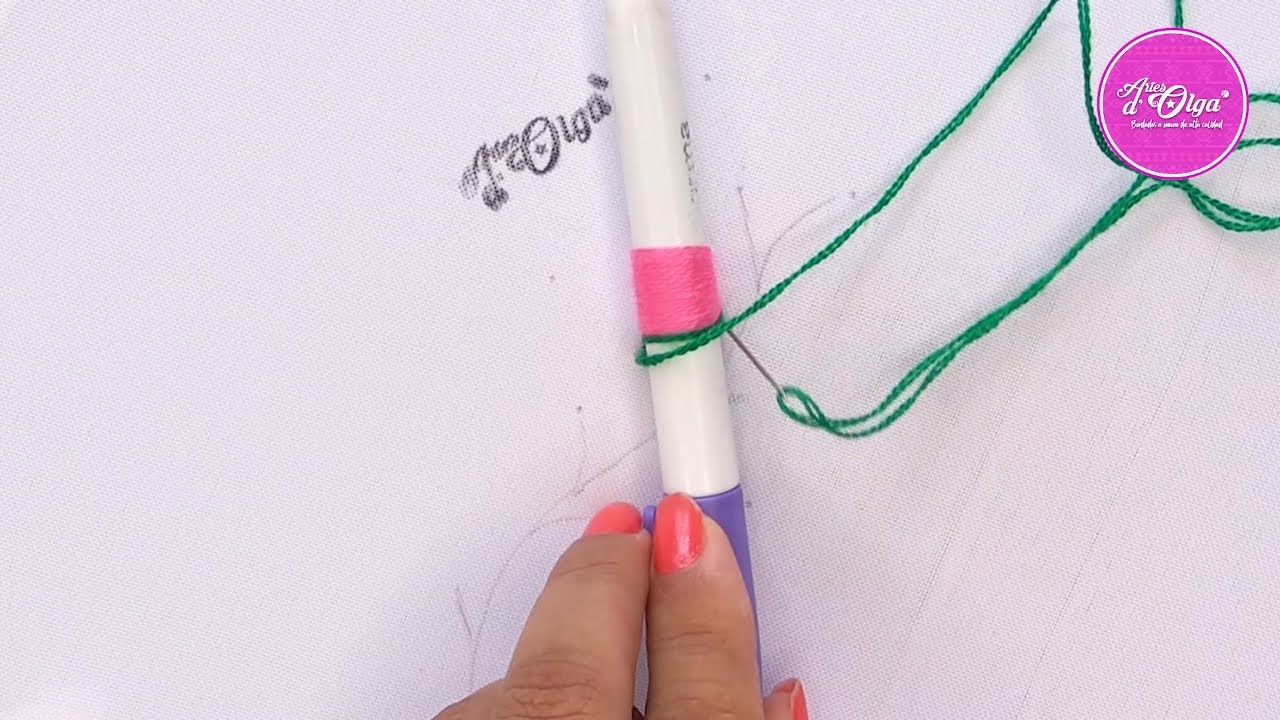 Truco de Bordado: Ramillete Floral con un Marcador