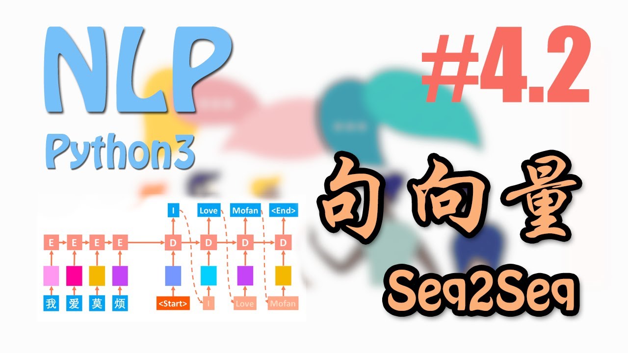 Seq2Seq 句子翻译 句向量理解 #4.2 (莫烦NLP 自然语言处理教学)