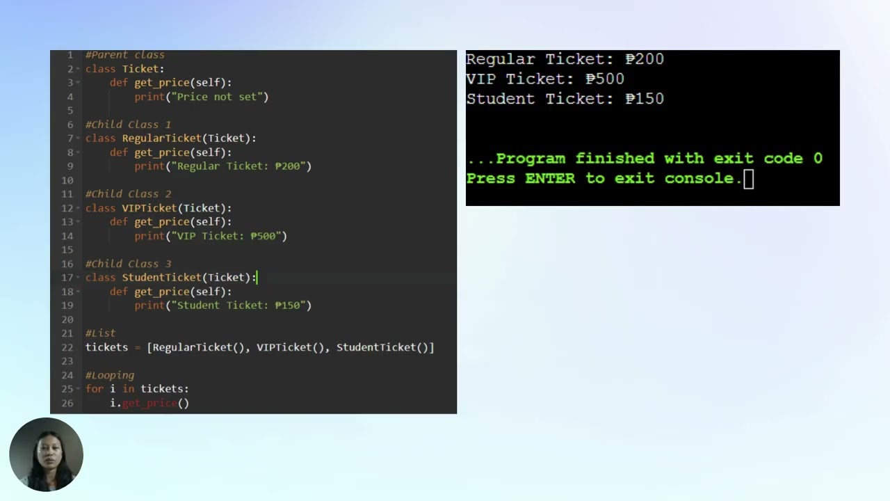 Python Objected Oriented Programming (Polymorphism)
