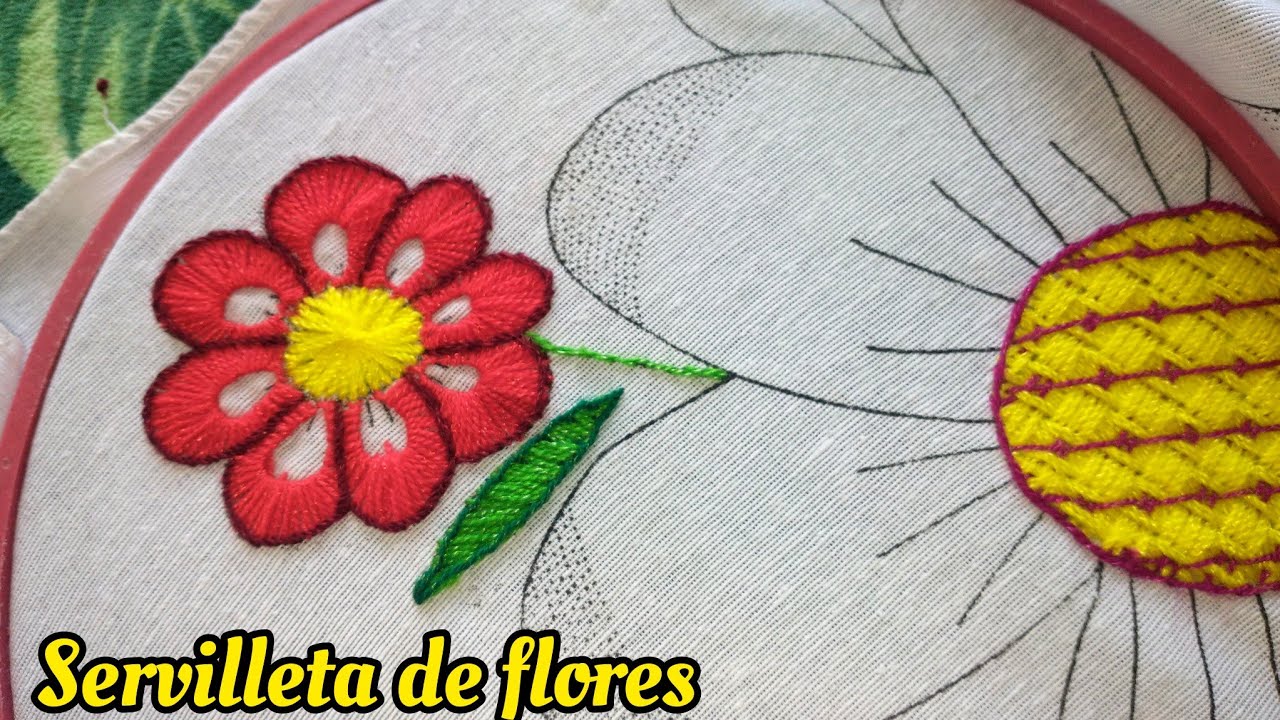 Puntadas para FLORES a Mano