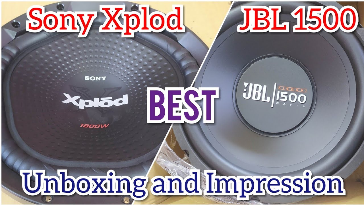 SONY Xplod  | JBL A1500 Sub | Unboxing and first impression @vigneshelectronicsaudios6450
