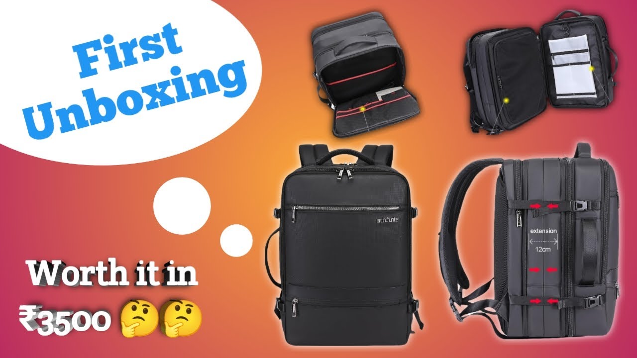 Arctic Hunter Travel Backpack for Men 35L laptop backpack | Unboxing and review👌 |
