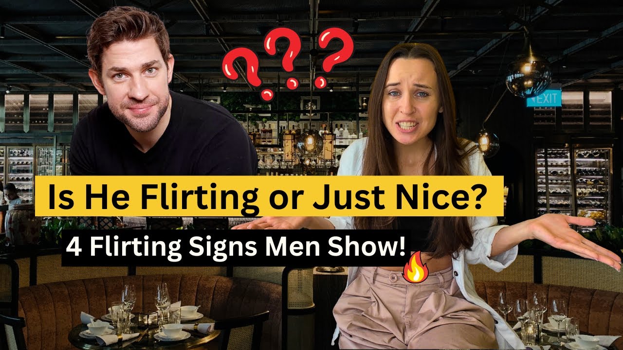 🔥 4 Hidden Signs He’s Flirting with You! 🔥 (Men’s Body Language Explained)