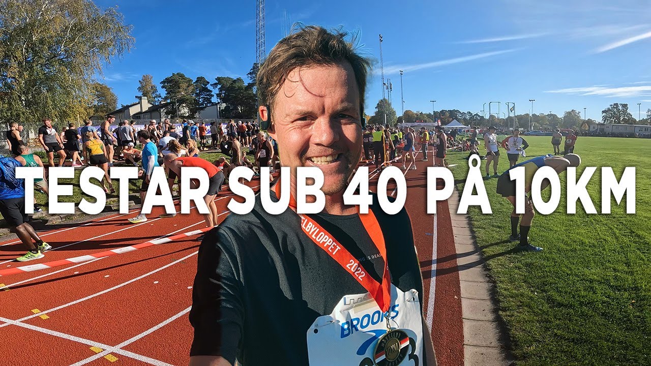 TESTAR SPRINGA UNDER 40MIN PÅ 10KM - HÄSSELBYLOPPET |VLOGG² 80