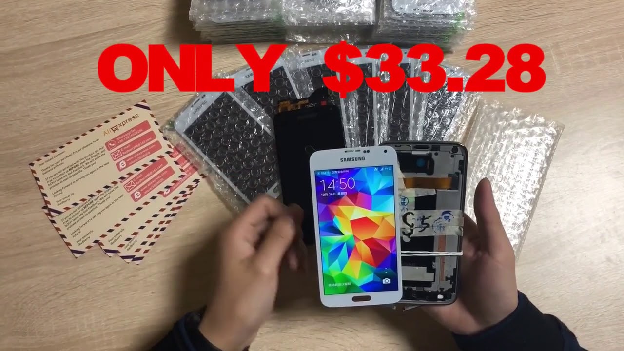 $33.28 ONLY Samsung Galaxy S5 SM-G900 G900F LCD Display + LCD Testing
