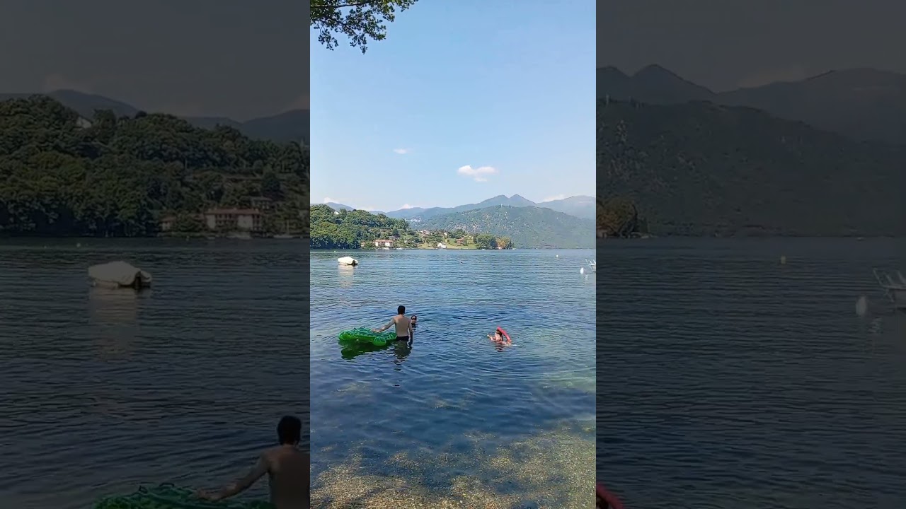 Lake Orta, near Lake Lago Maggiore Italy 