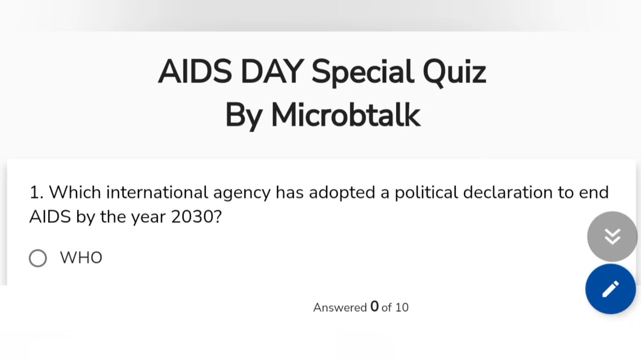 AIDS day quiz Answers | AIDS day question answer | HIV | AIDS | Hindi | virus Disease