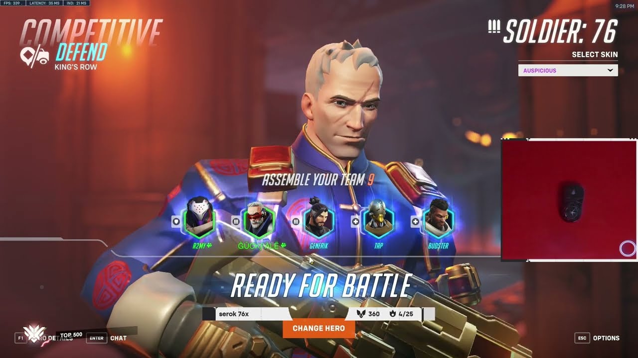 GALE TOP 500 SOLDIER 76 AND CASSIDY! [ OVERWATCH 2 TOP 500 SEASON 5 ]