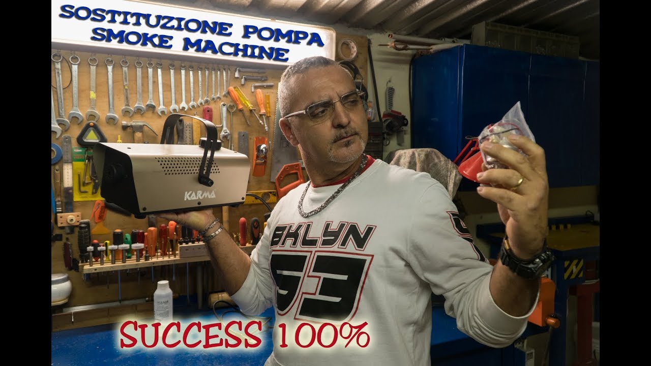sistemazione macchina del fumo  smoke machine repair