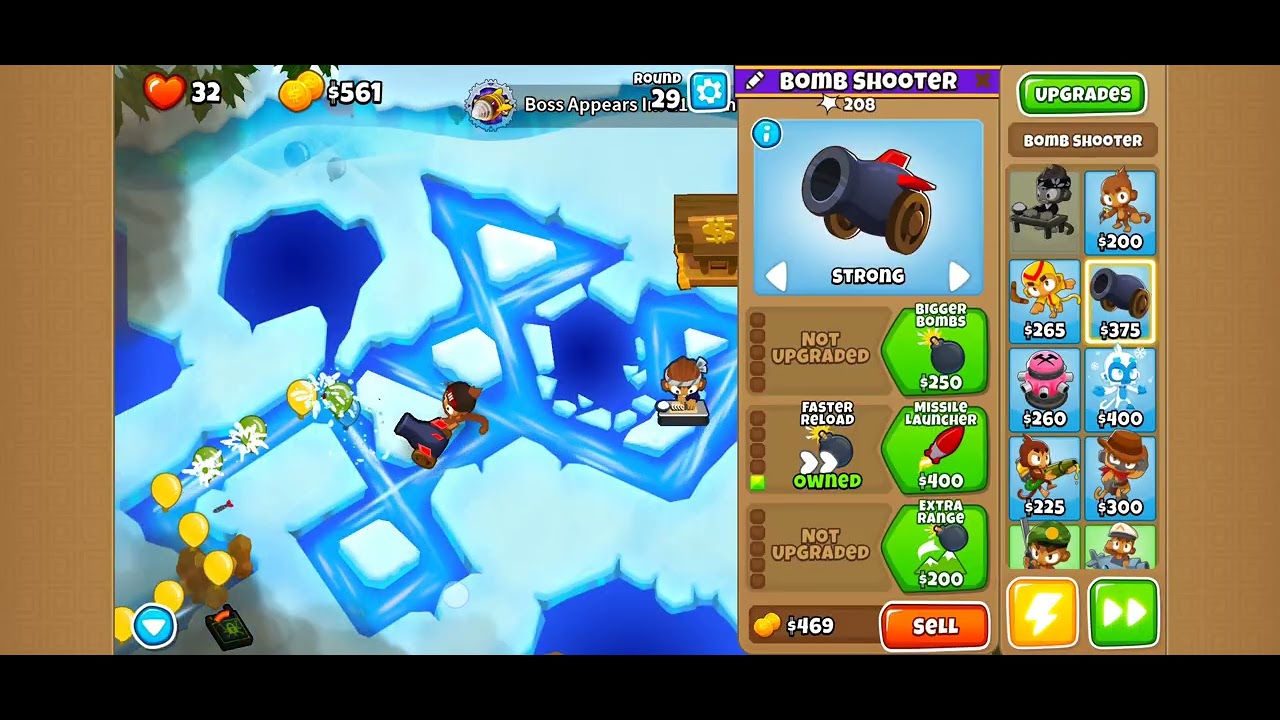 BTD6 Boss Bloon Event Dreadbloon the Armored Behemoth Frozen Over Normal Difficulty Tier 5 V53.1 