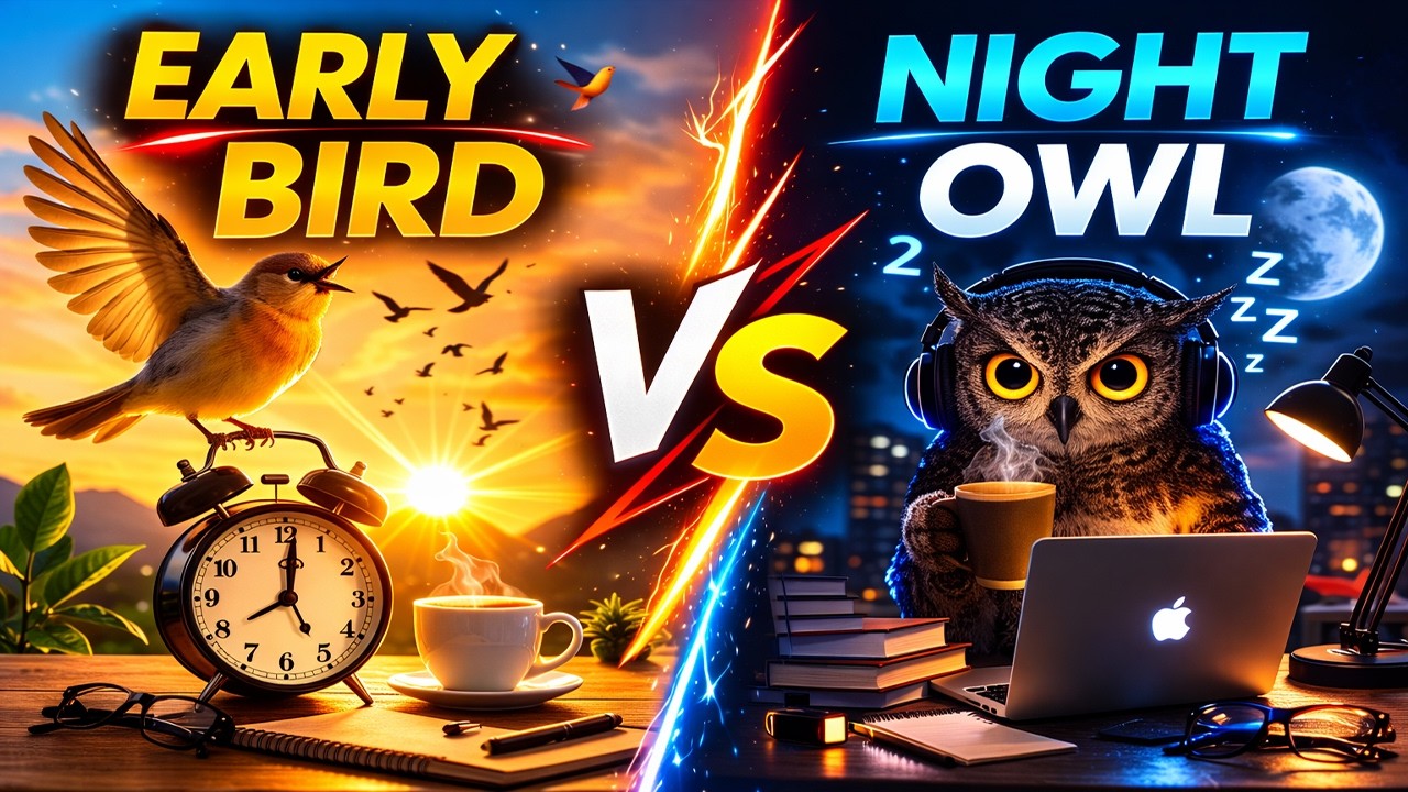 Early Bird vs Night Owl | Productivity & Health Comparison | Night Owl vs Early Bird