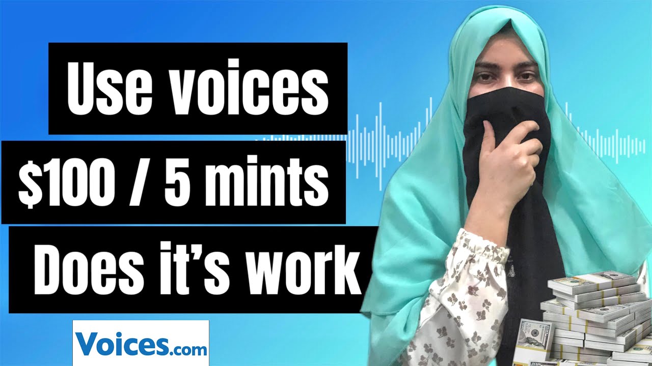 Voices.com honest review: $100/5mints|Does its work.  #laibaunnie #voiceover