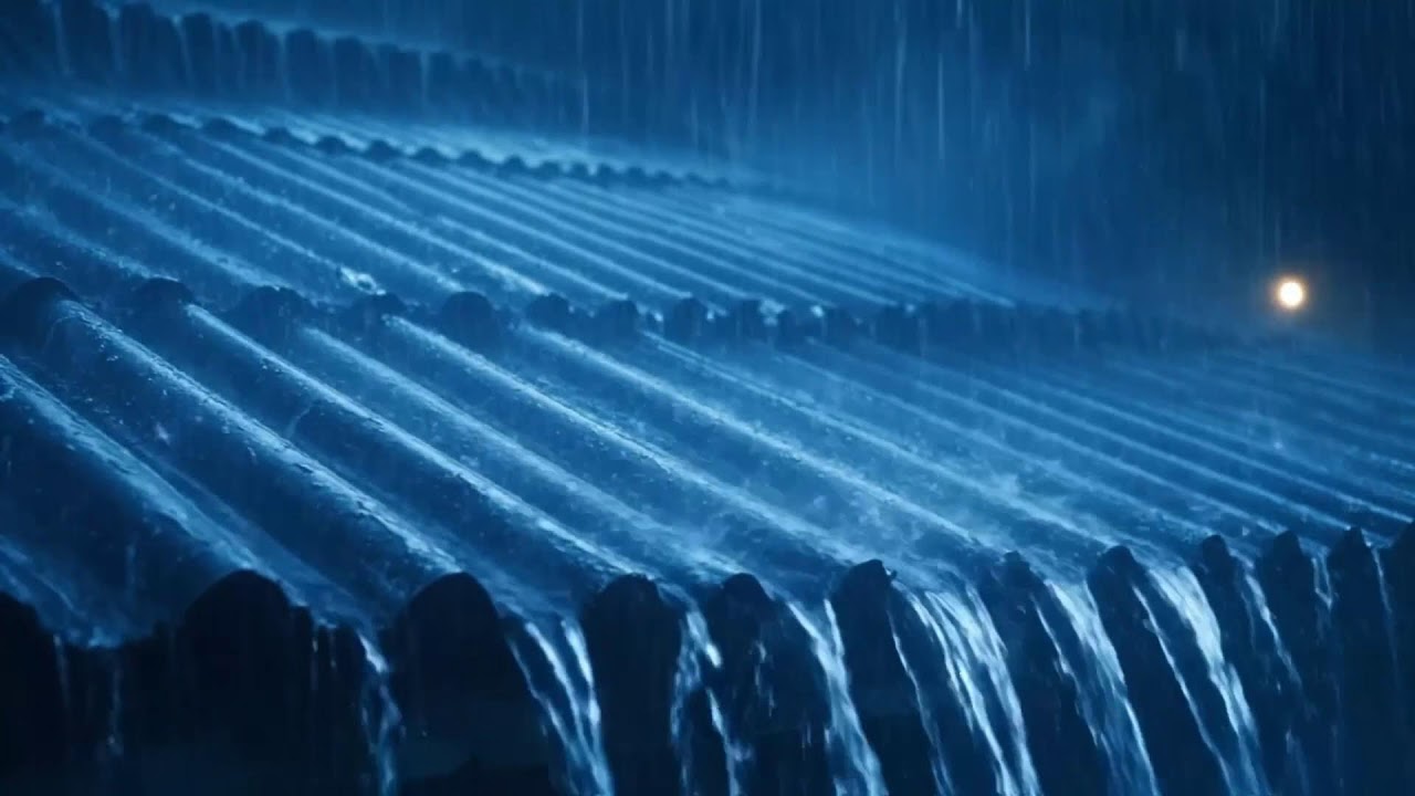 Rainstorm Ambience Inside a Warm Fire Shelter 4K