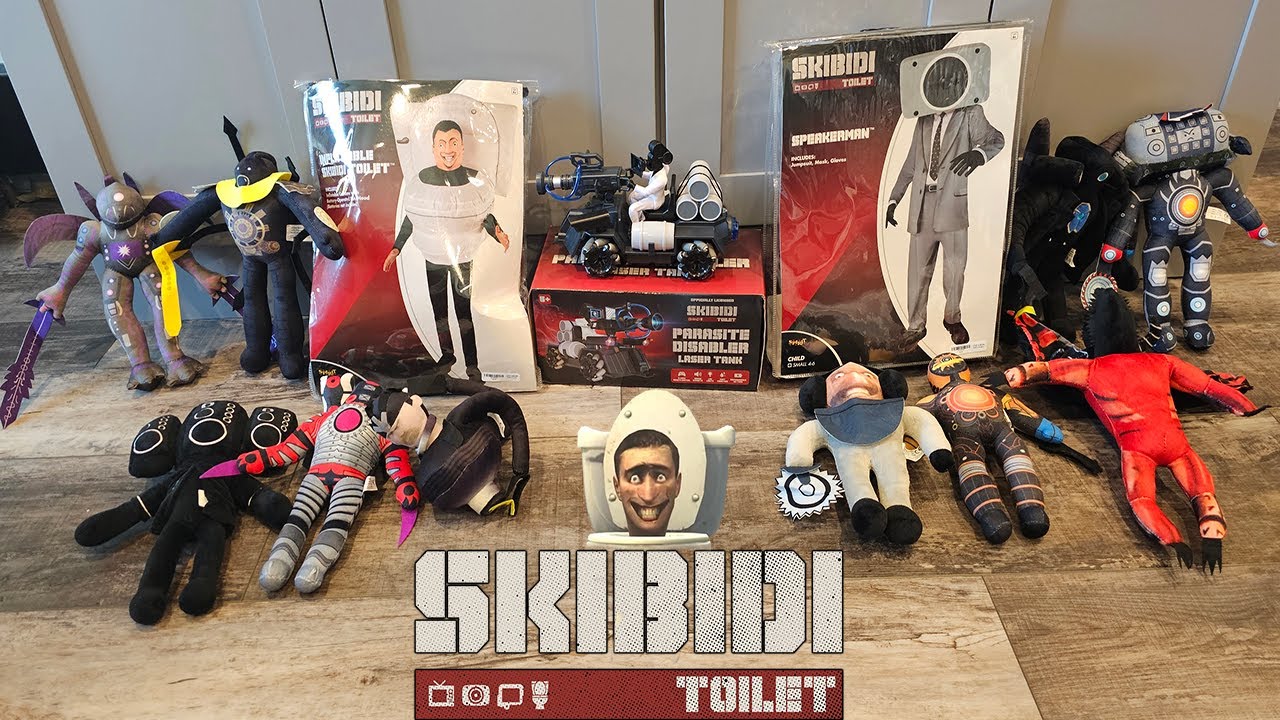 Unboxing New Skibidi Toilet Plush + Official Costumes & RC Car! #skibiditoilet