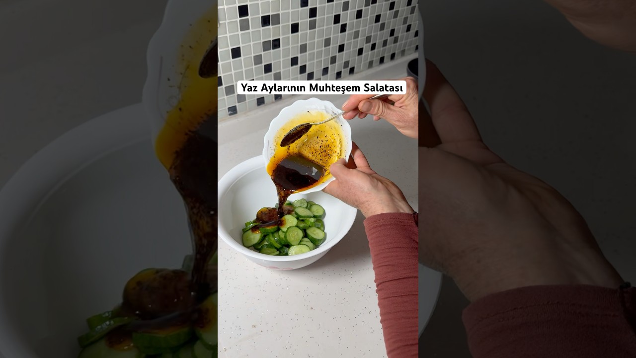 Yaz Aylarının Muhteşem Salatası #tarif #yemektarifleri #sebzeyemekleri #enfesyemektarifi #food
