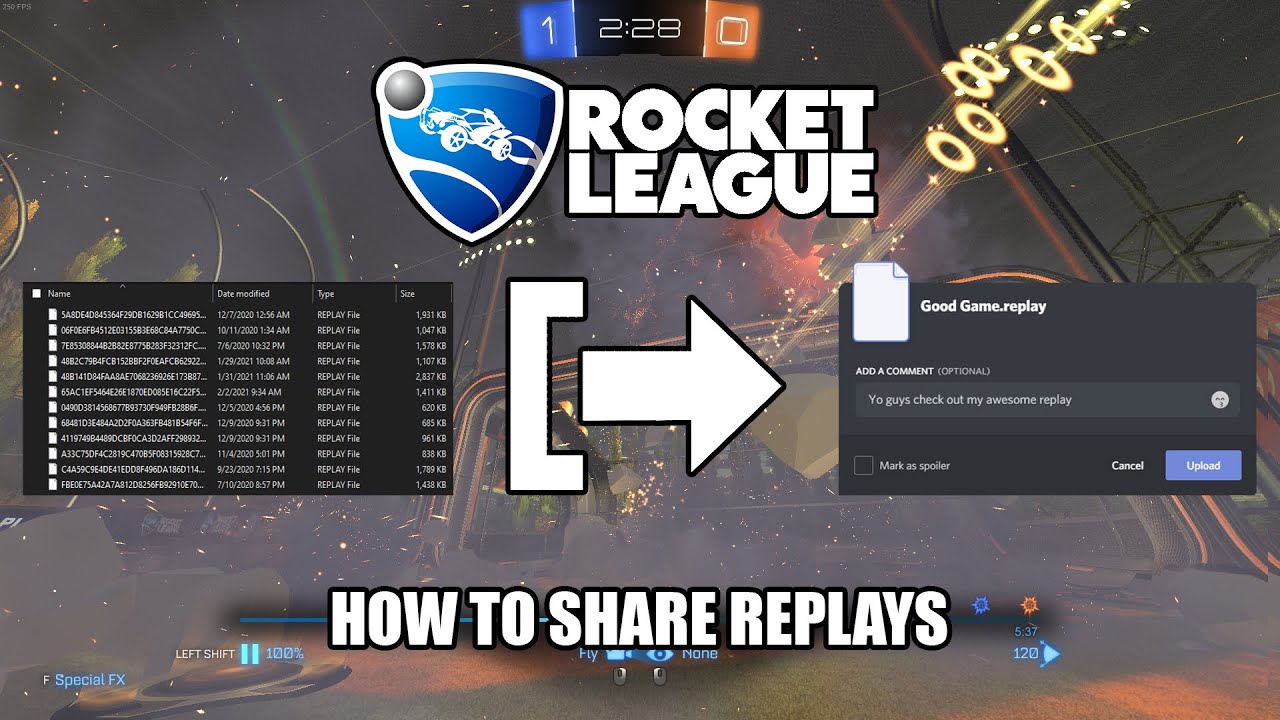 How to share replays on Rocket League | PC TUTORIAL