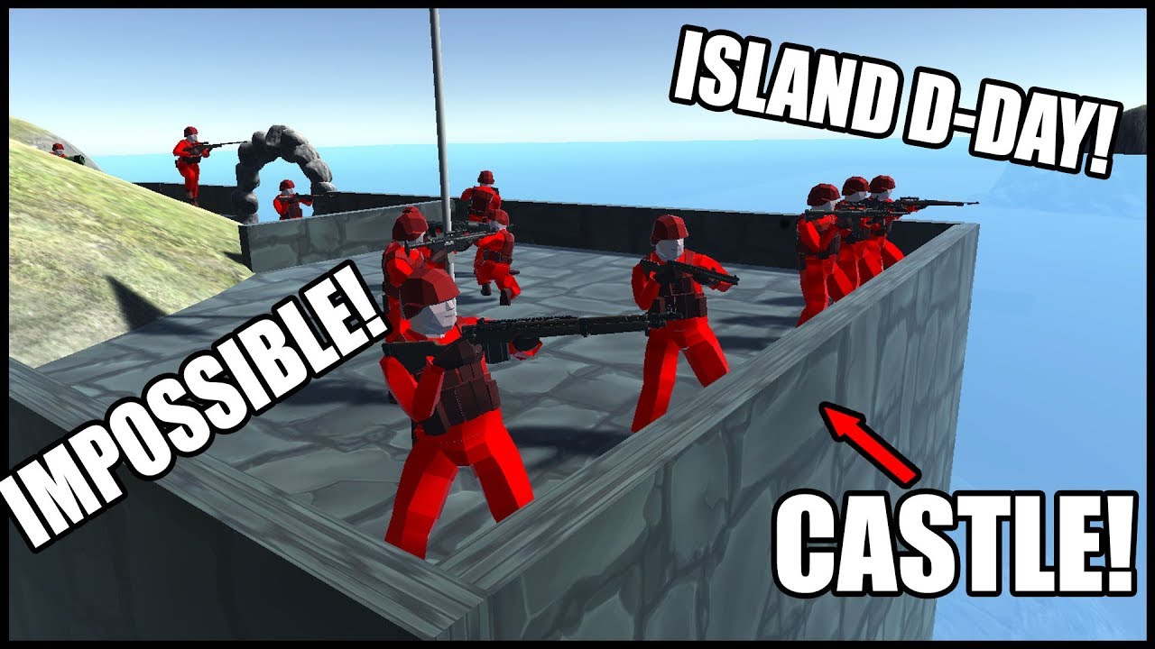 IMPOSSIBLE Castle Island D-DAY Beach Assault in Ravenfield!