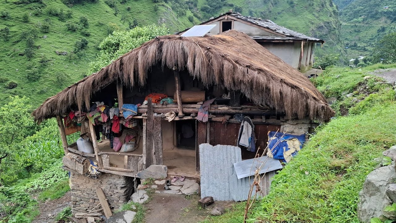 This is Best Naturally Mountain Village Life During the Rain | Rural Activity In Mountain Village | 