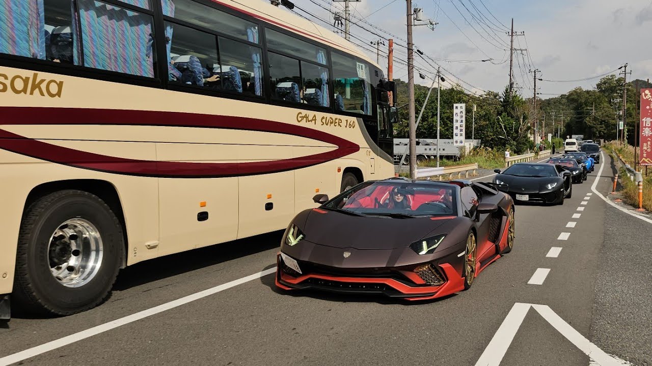 ギネス記録更新？！総勢72台のアヴェンタドールツーリング！！ part 1