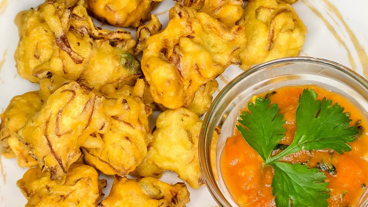 Cabbage pakoda recipe with tamatar Chatni 😋