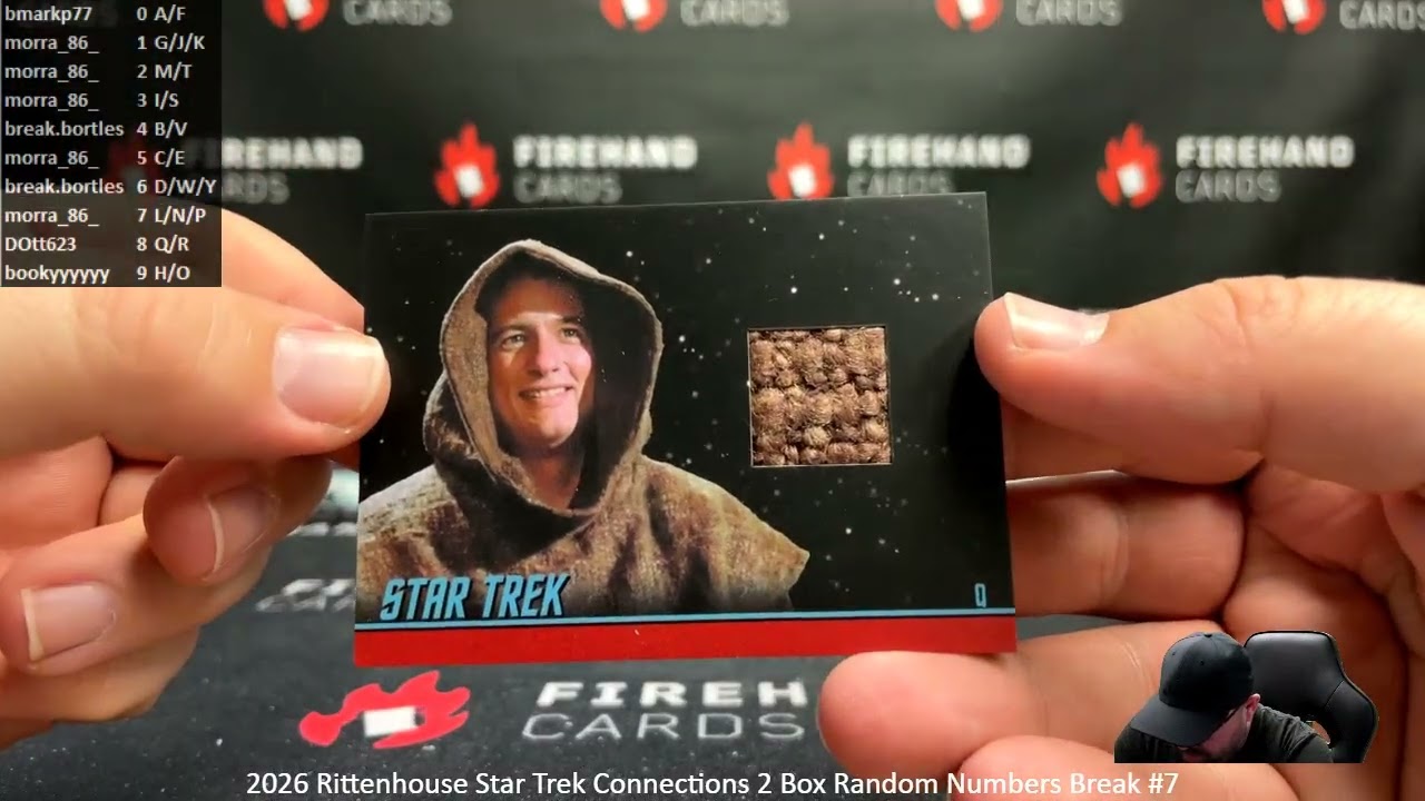 2/23/2026 2026 Rittenhouse Star Trek Connections 2 Box Random Numbers Break #7